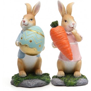 Bashamm 2pcs easter Decoração Da Páscoa Do Coelhinho festival De Resina