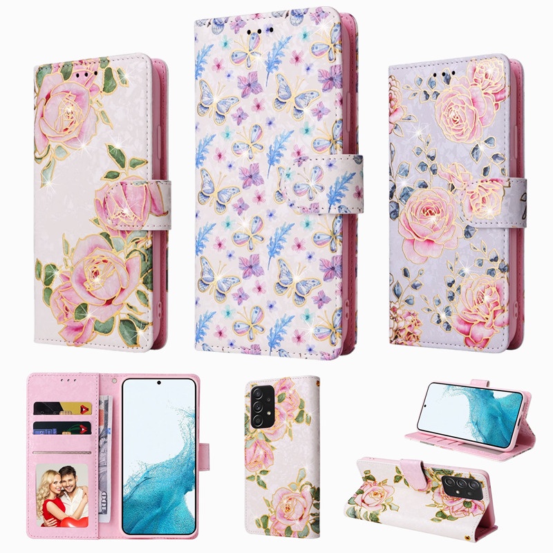 Carteira De Couro Flip Slot Capa De Celular Para Samsung Galaxy A12 A13 A14  A22 A23  A32 A33 A52 A53 A51 A04s/A04/m13