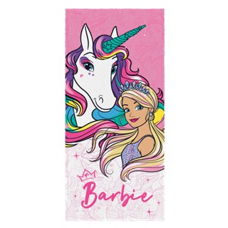 Toalha Felpuda de Banho Para Crianças Estampa Barbie Lepper