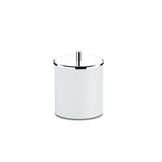 Lixeira Plástica Com Tampa Em Aço Inox Brinox Coza 5,4 Litros Branco