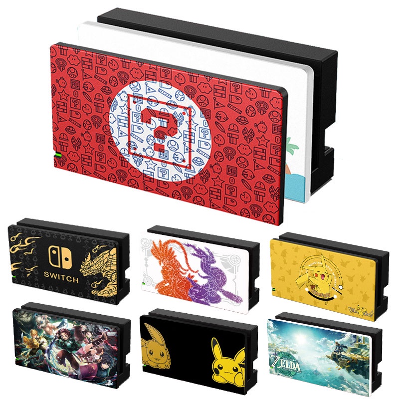 Capa De Substituição Para Nintendo Switch Dock Case Anime Cartoon Decorativa Placa Frontal Protetora Capinha Acessórios