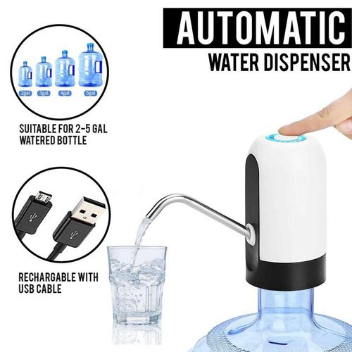 Bomba Para Garrafao Agua Recarregavel USB Filtro Automatico