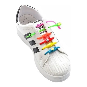 Kit com 12 Cadarço de Silicone para Tenis