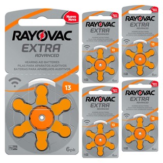 Pilha Auditiva 13 Rayovac Bateria Pr48 kit 30 unidades