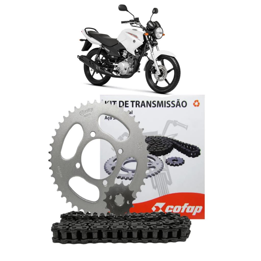 Kit Relacao Tracao Transmissao Ybr 125 Factor 125 2003 à 2016 Original Cofap