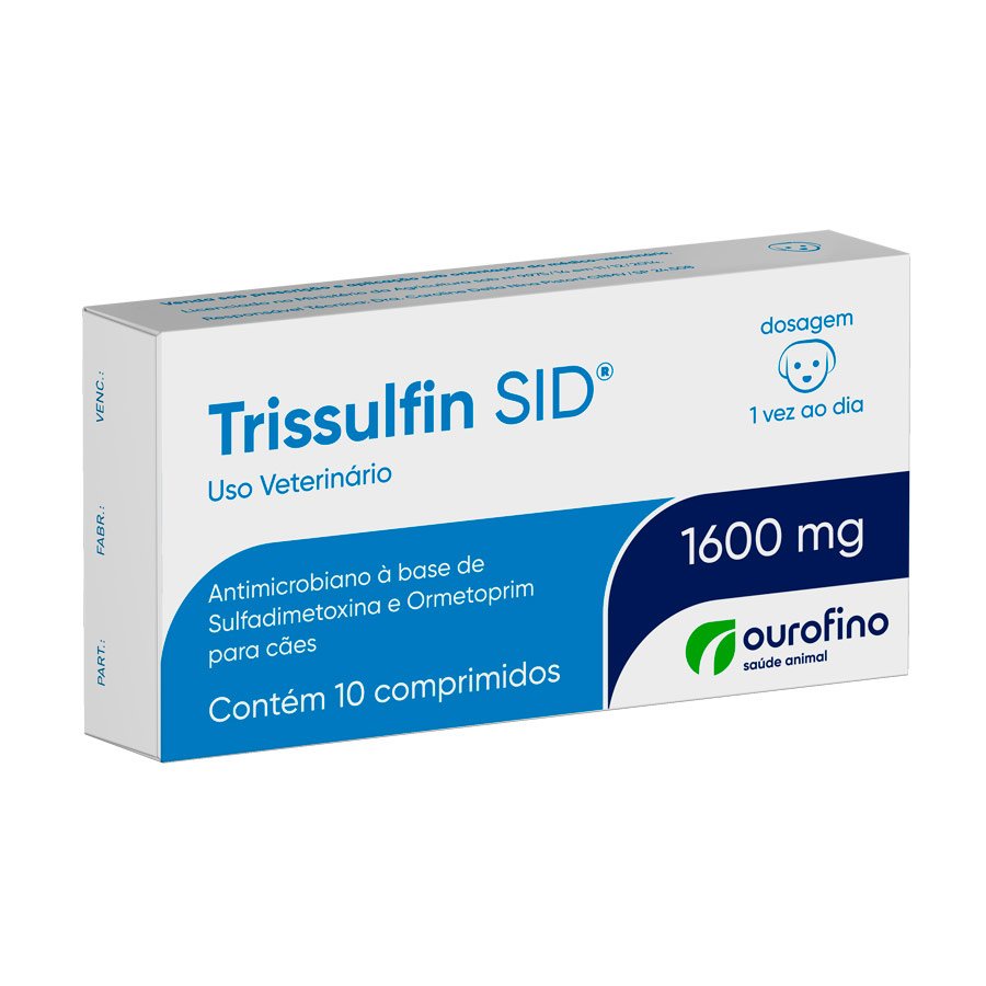 Trissulfin SID 1600mg com 10 Comprimidos em Oferta na Shopee