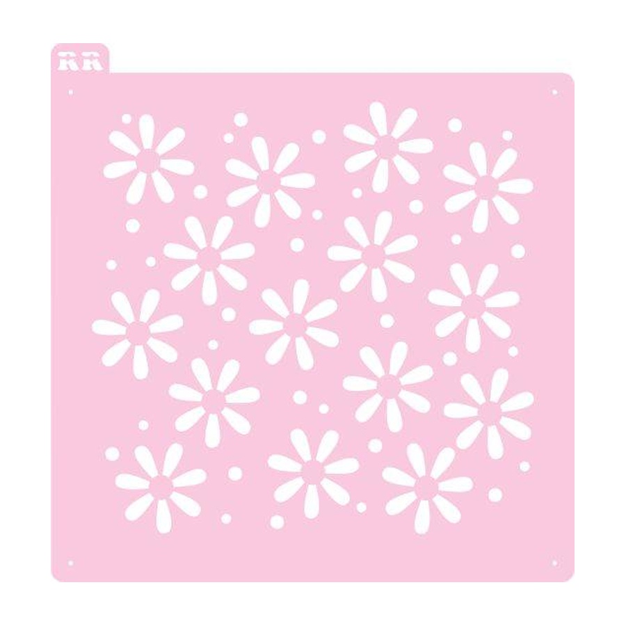 Stencil para Biscoito - Margaridas - Ref 4013 - 1 unidade - RR Cortadores - Rizzo em Oferta na Shopee