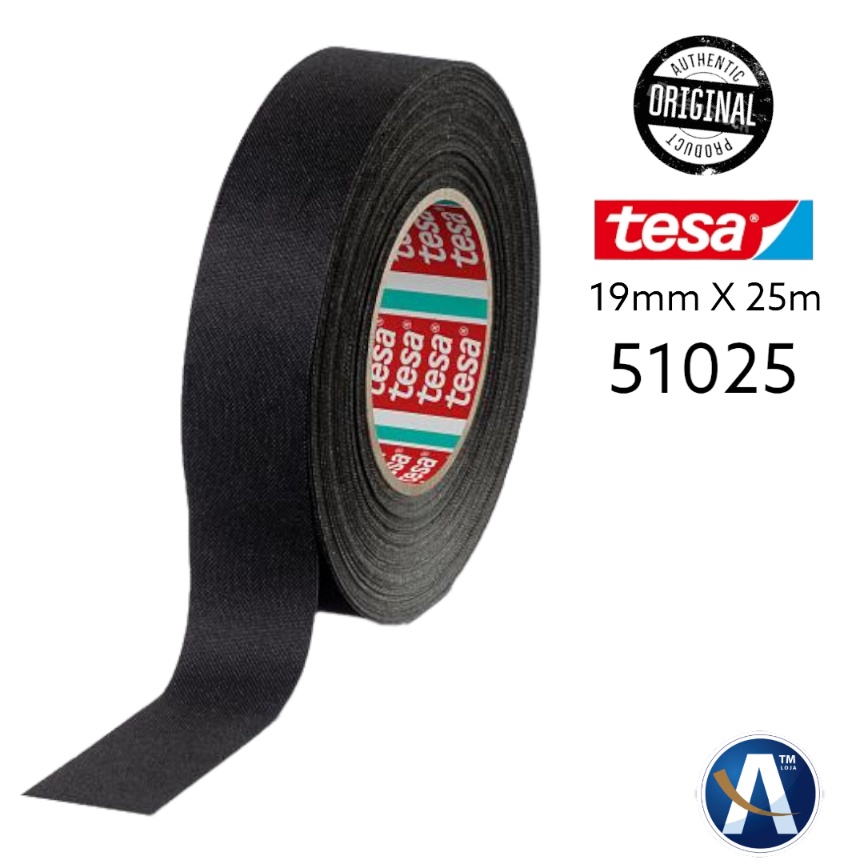 Fita Isolante tecido Lonada Chicote 19mmX25m Original TesaR em Oferta na Shopee