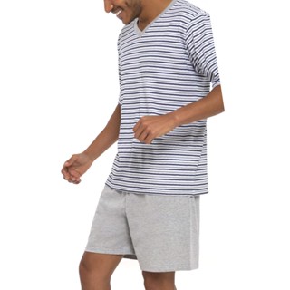 Pijama Masculino Manga Curta Shorts Lupo
