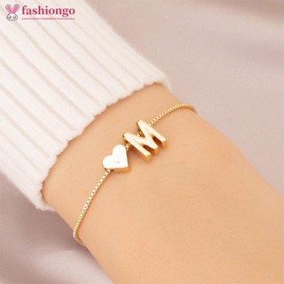 FASHIONGO Pulseira Simples Da Moda Amor Letra Retro De Liga Ajustável De Mulher J7Y7
