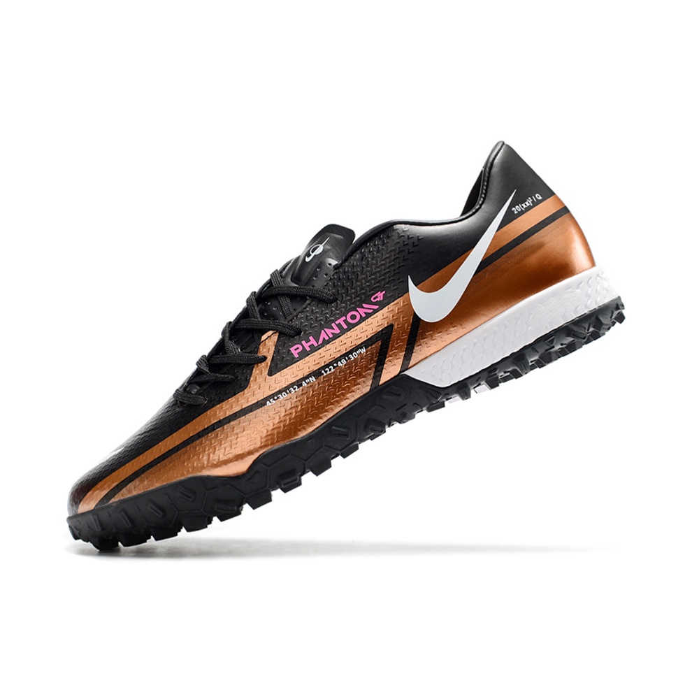 N-ike1111 Phantom GT2 React Pro TF Super Corrida Tricotado MD Botas De Futebol Sola As Pinos