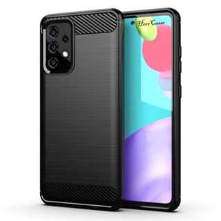 Capa De Fibra De Carbono Para Samsung A34/A54/A14/A23E/A22E/S23 Plus Ultra/A04/M13/F13/M23/F23/M3/M53/A23/A73/A3/A53/M52 Macia De Silicone À Prova De Choque