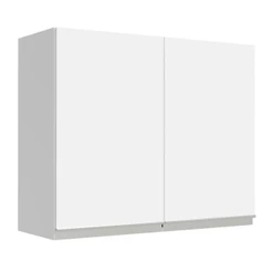 Armário de Cozinha Aéreo 80 cm 2 Portas Branco Glamy Madesa
