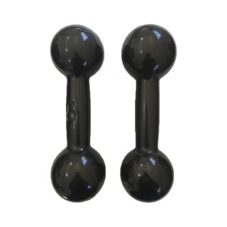 Halter Emborrachado 5kg - Par Peso Bola Revestido Academia Musculação Profissional Treinamento