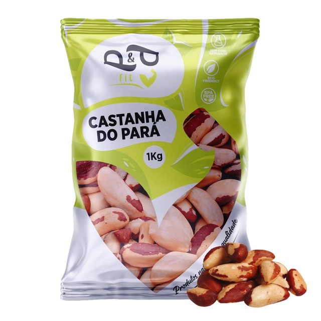 Castanha do Pará/Brasil Inteira 1Kg - P&P