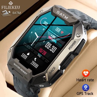 FILIEKEU relógio inteligente esportivo militar Chamada Bluetooth 50M à prova d