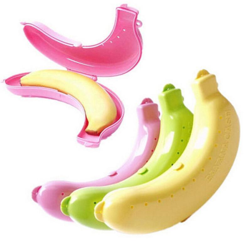 Caixa De Armazenamento De Banana Para Viagens Ao Ar Livre Protetora Fofa Viagem Almoço Frutas em Oferta na Shopee