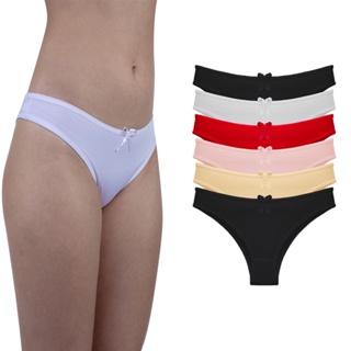 Calcinha de Microfibra Feminina Kit 6 Peças em Oferta na Shopee