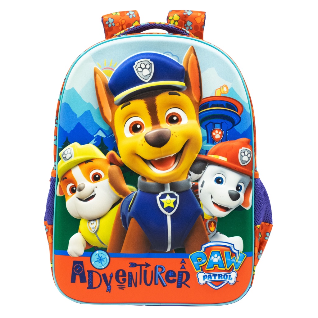 Mochila Infantil Escolar Patrulha Canina Vermelha - Xeryus