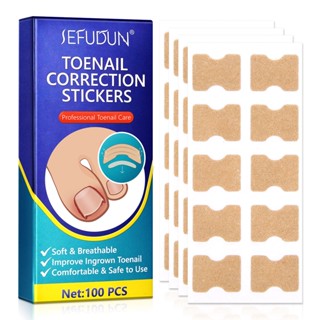 100Pcs Adesivos De Correção De Unha Encravada/Patches Corretor Paronychia Recuperação De Unhas Ferramenta De Pedicure Para Cuidados Com As