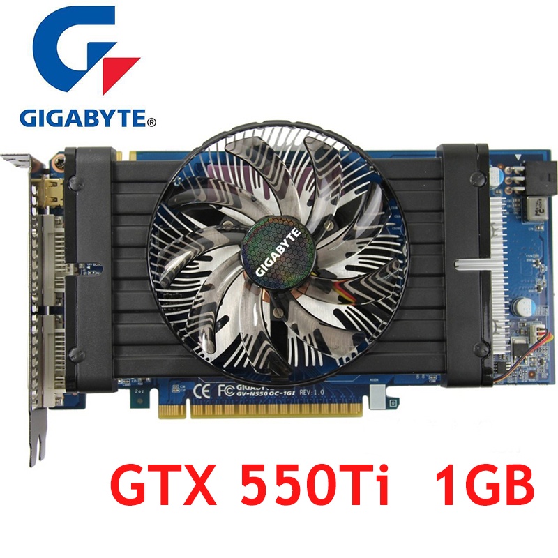 79%OFF!】 GIGABYTE グラフィックボード NVIDIA GeForce GTX550Ti 1GB PCI-E DVI Mini-HDMI  オーバークロック GV-N550OC-1GI PCパーツ