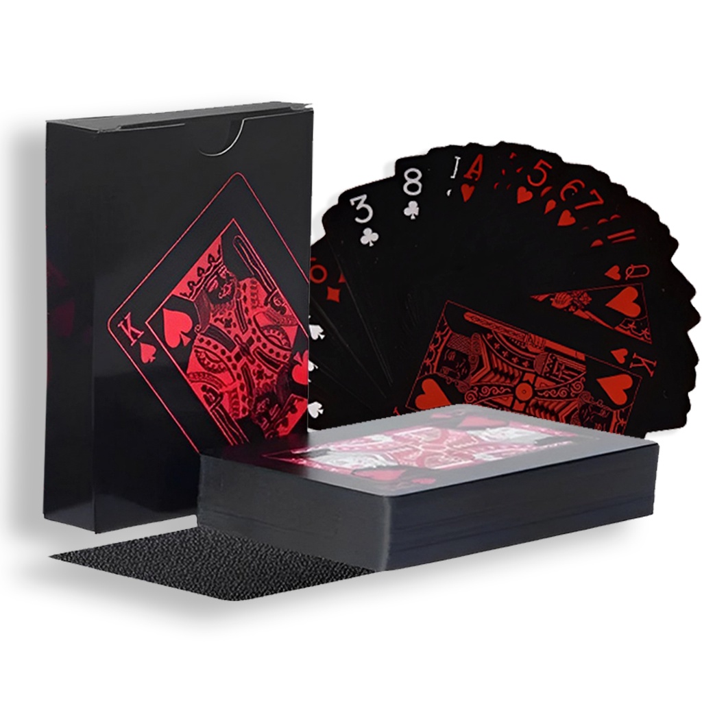 Kit Jogo de Cartas Baralho com 54 cartas + 3 Dados/ 9 Dados/ 24 Fichas  Poker Truco Jogo