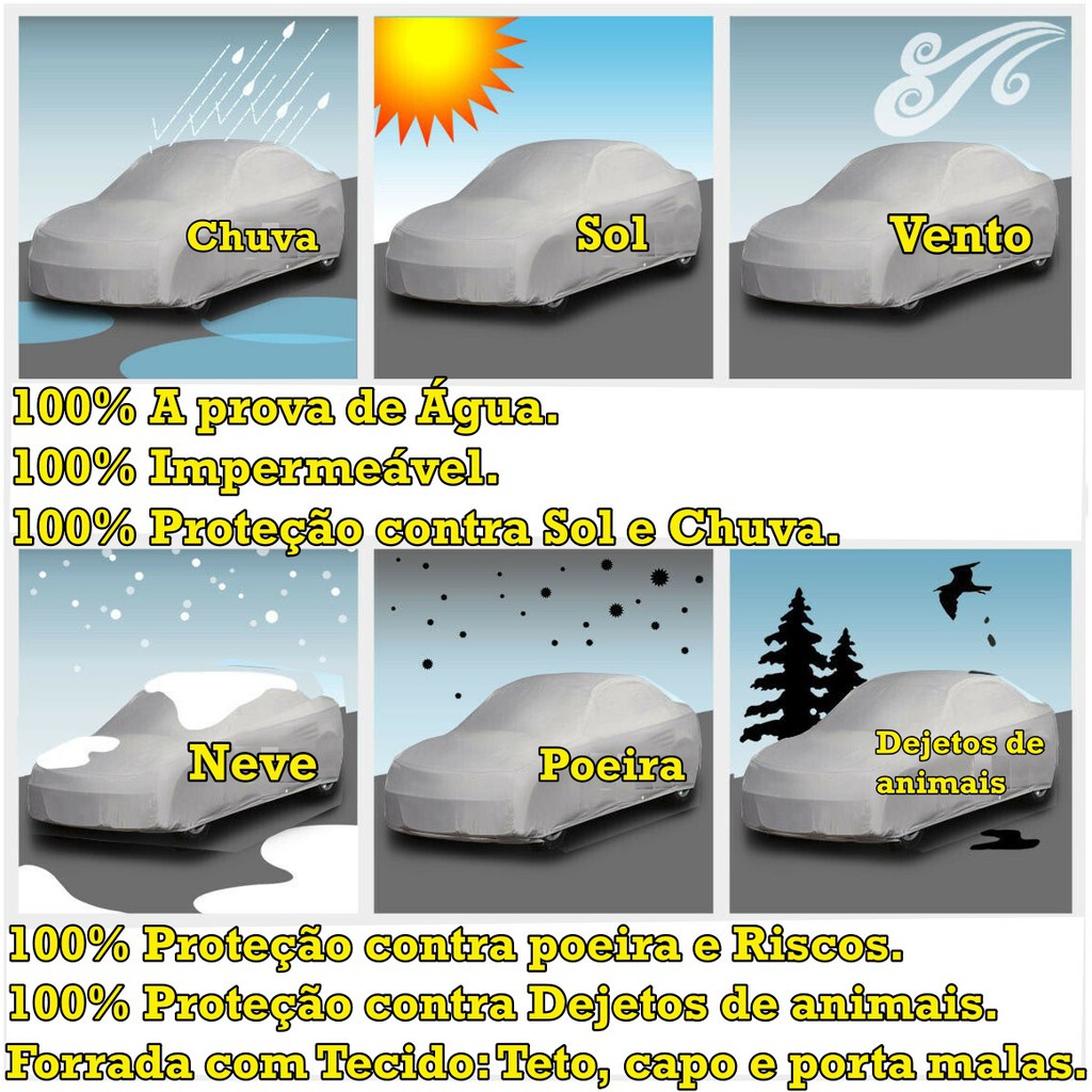 Capa Cobrir Carro Nissan March Forrada e 100% Impermeável