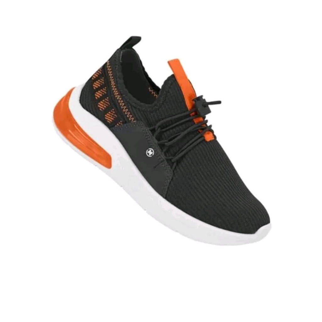 Tênis Molekinho Esportivo Infantil - Preto/Laranja