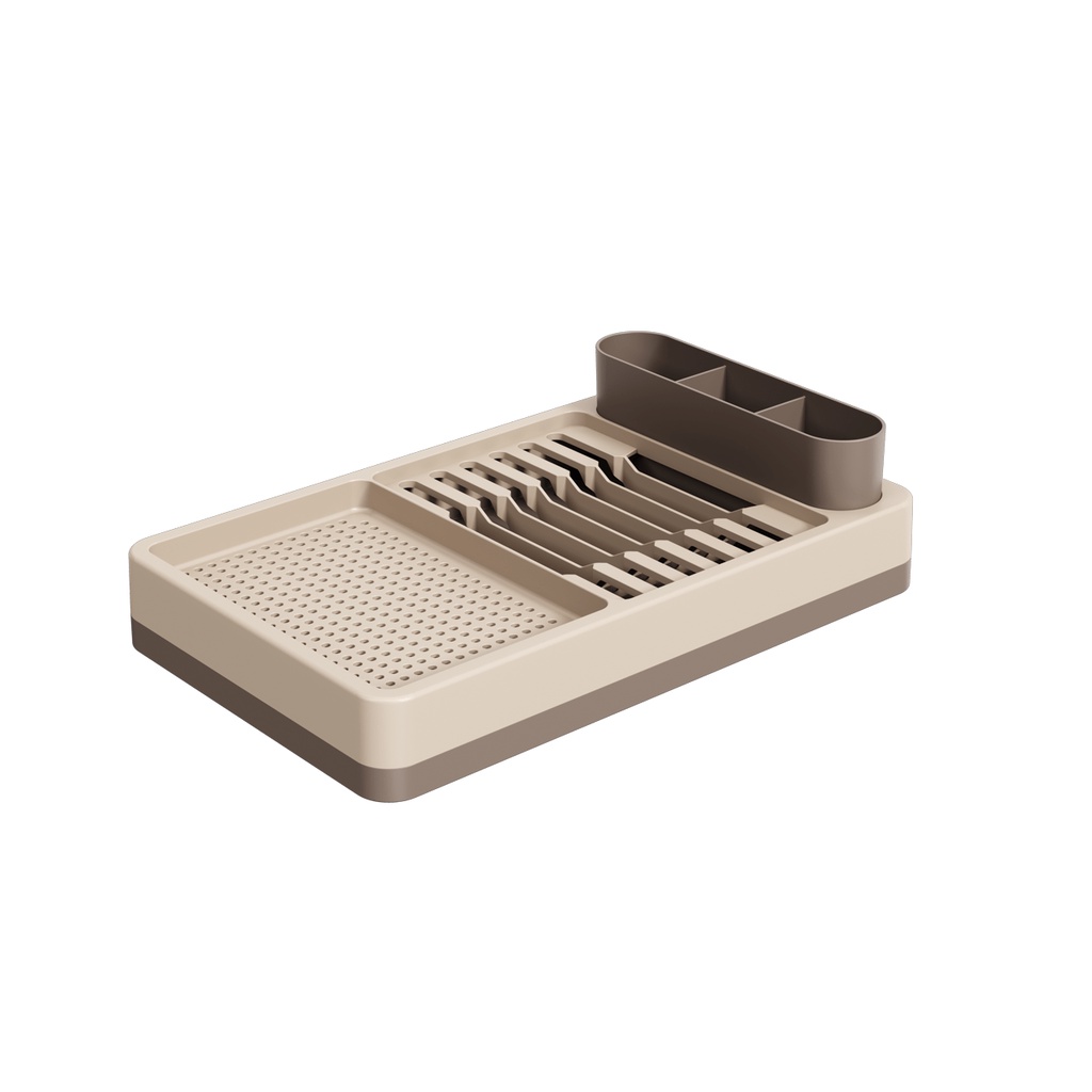 Escorredor de Louças Coza Flat 42 x 26 x 10 cm Warm Gray em Oferta na Shopee