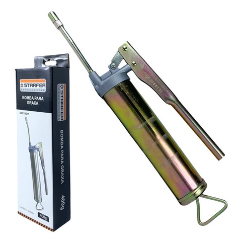 Engraxadeira Manual Bomba De Graxa Graxeira 400g Starfer em Oferta na Shopee