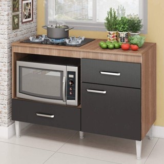 Balcão para Cooktop e Forno 1 Porta 2 Gavetas Tucum Yescasa