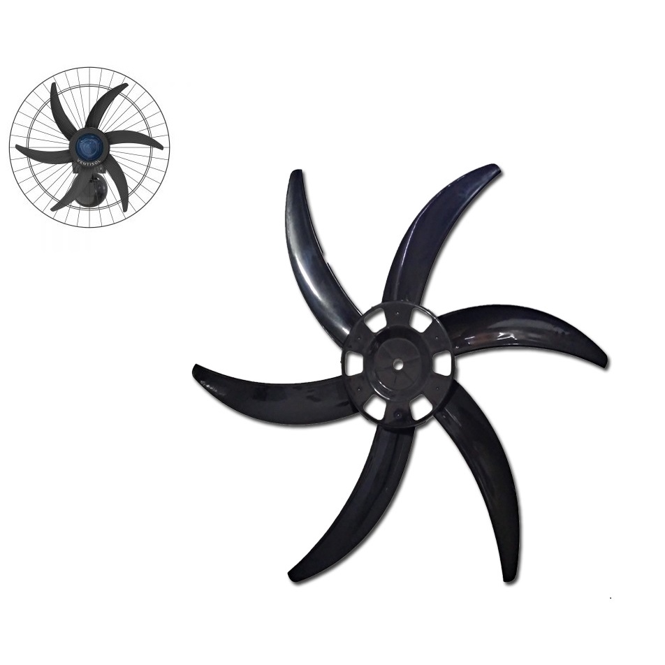 Hélice 6 Pás Ventilador Ventisol Steel Falcon 60cm Eixo 12mm