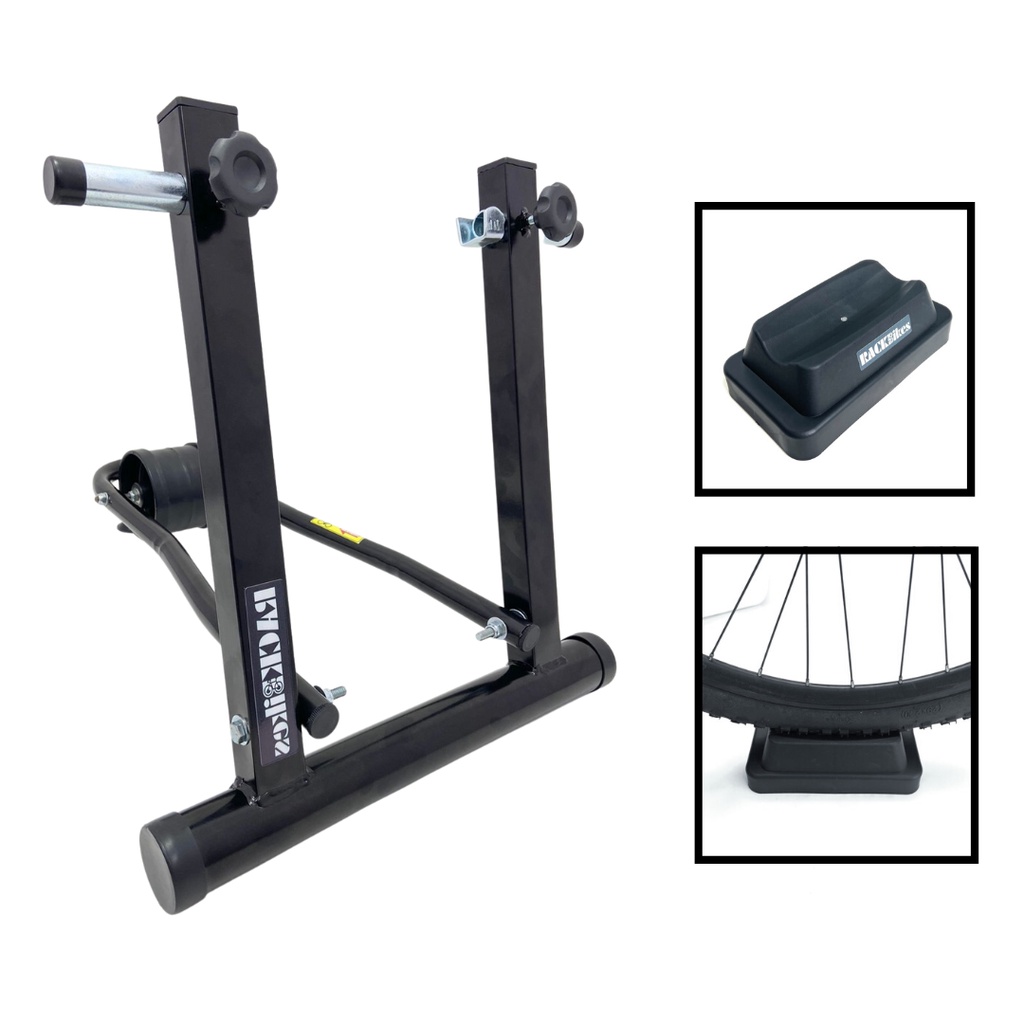 38 - Rolo de Treino + Suporte PNEU Ciclismo Aro 20 a 29 em Oferta na Shopee