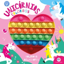 Livro Pop it Unicórnios coloridos