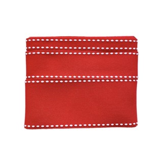 Kit Fita Gorgurão Pespontada Yama Poppy Red 235w (3 tamanhos) - 1 metro de cada