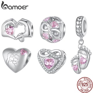 Prata Bamoer 925 Pingente Da Série DAY Mãe Presentes Para Pulseiras De Moda BSC825