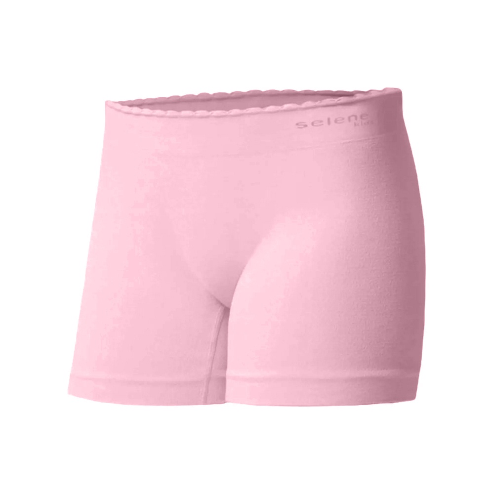 Calcinha Boxer Lisa Basica Boyshorts Infantojuvenil Selene Feminina Sem Costura