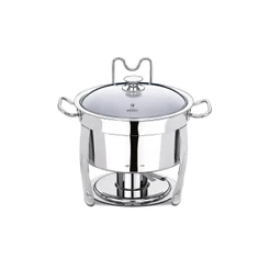 Rechaud Redondo Brinox Savoy 8 Litros 33 x 43 cm Aço Inox