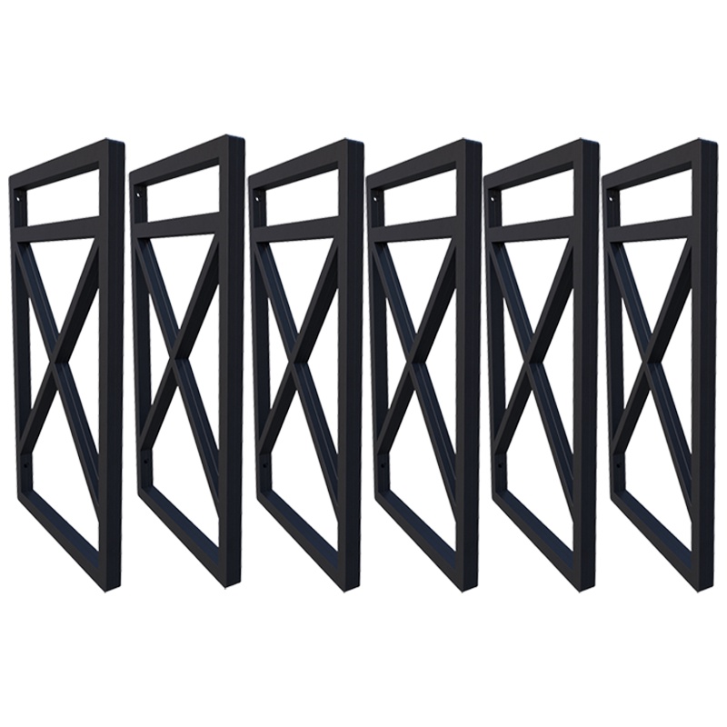 Seis Suporte Para Prateleira Estilo Industrial 06 Un. Preto em Oferta na Shopee