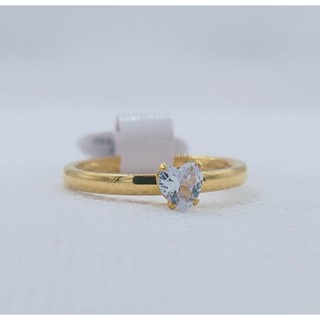 Anel Solitário Aparador Com Pedra de Zirconia 2mm