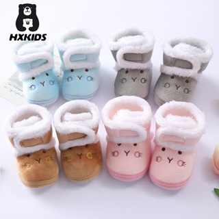 Botas De Inverno Com Sola Macia E Quente Para Recém-Nascidos Pelúcia Espessa Neve De Velcro Ajutável Sapatos De Criança De Colo em Oferta na Shopee