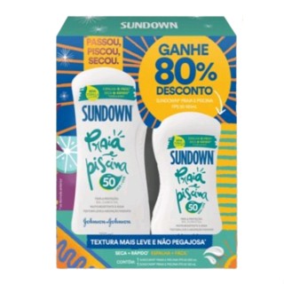 Kit Protetor Solar Sundown Praia e Piscina Fps 50 200ml + 120ml
