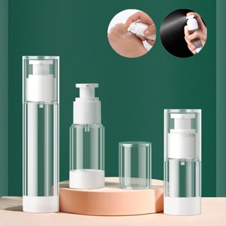 15ml 30ml 50ml Loção De Spray De Bomba A Vácuo Portátil Sem Ar/Frasco De Refilável Transparente Para Viagem Distribuição Cosmética