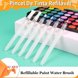 6 Pç Pincel De Água Flexível Aquarela Para Desenho / Caligrafia / Arte