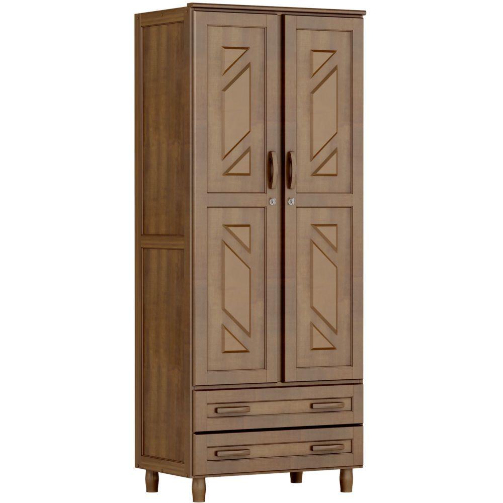 Guarda Roupa / Roupeiro Multiuso Cavazotto 1135 2 Portas 2 Gavetas em Oferta na Shopee