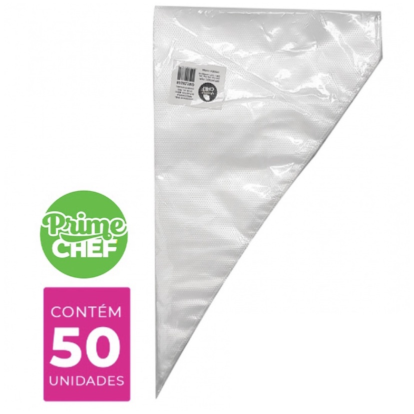 50 SACO CONFEITAR MANGA 21X36 MEDIO  (PRIME CHEF)