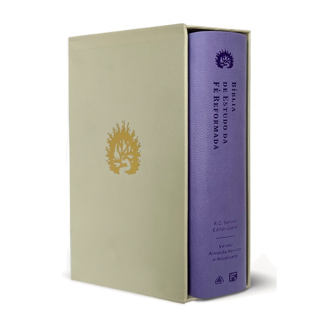 Bíblia De Estudo Da Fé Reformada Com Concordância - Capa Luxo Pu Lavanda com Estojo em Oferta na Shopee