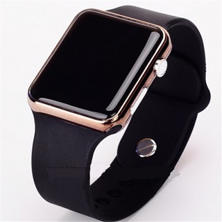 Relógio de silicone unissex com pulseira de LED, relógio digital esportivo masculino feminino, relógios eletrônicos, senhoras, construção, estilo simples, casal, livre, RXFIs