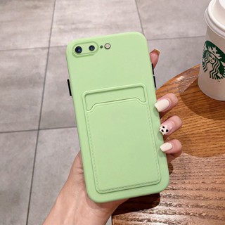 Estojo Para iPhone 11 Pro Max 6 6S Plus 7 8 SE2020 X XS XR 2022 Cartão E Bolsa São Cobertos Com A Tampa Protetora Da Câmera Furo Fino De Silicone Anti-Queda