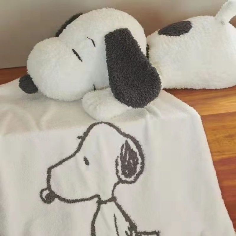 Travesseiro pronto 90CM Snoopy boneca brinquedo de pelúcia conforto infantil boneca travesseiro presente de aniversário